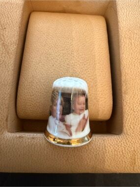 Finsbury Bone China Prince William of Wales & Princess Diana Thimble